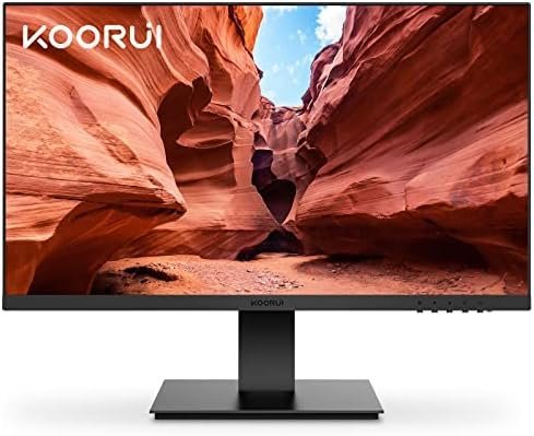 KOORUI 27 Inch FHD Monitor, Computer Monitor(1080P, 75HZ, HDMI+VGA, 99% SRGB