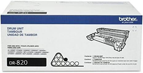Brother DR-820 Genuine-Drum Unit, Seamless Integration, Yields Up to 30,000