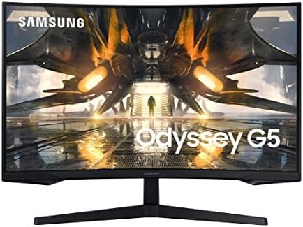SAMSUNG 32" Odyssey G55A QHD 165Hz 1ms FreeSync Curved Gaming Monitor