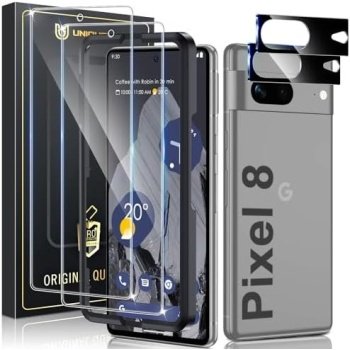 UniqueMe for Google Pixel 8 Screen Protector, [Compatible Fingerprint Unlock]