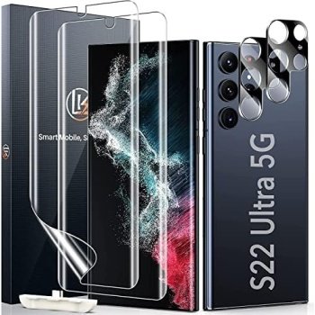 LK 2 + 2 screen protectors compatible with Samsung Galaxy S22 Ultra 5G