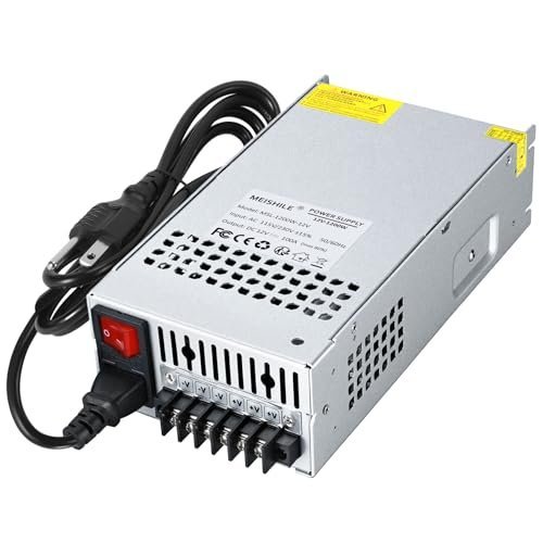 MEISHILE 12V 100A 1200W Switching Power Supply Adapter AC to DC Transformer