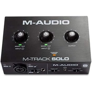 M-AUDIO M-Track Solo USB Audio Interface for Recording, Streaming and Podcasting