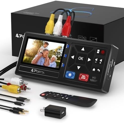 Portta VHS to Digital Converter, Video to Digital Recorder