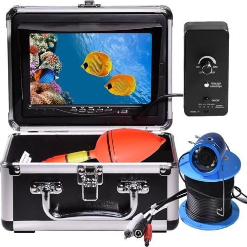 1200TVL HD Underwater Ice Fishing Camera with 7inch Monitor,100ft/30M