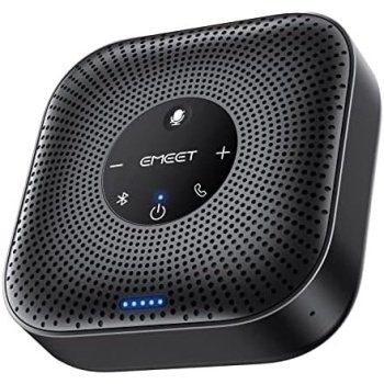 EMEET Conference Speakerphone M0 Plus, 4 AI Mics 360° Voice Pickup